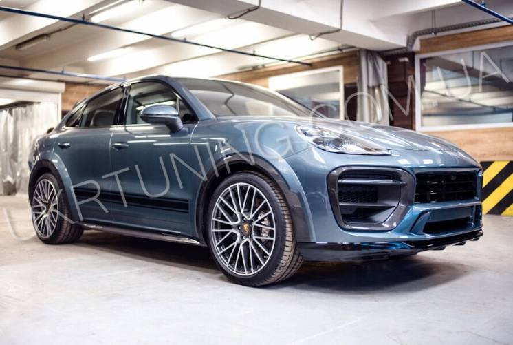 Передний бампер Porsche Cayenne Coupe 2019 2020