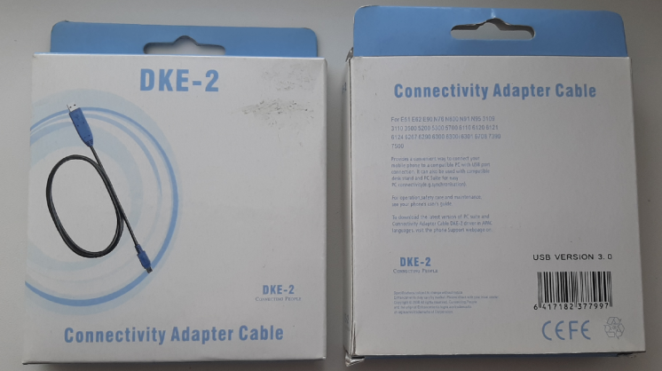 Кабель Connectivity Adapter Cable DKE-2, mini USB Version 3.0