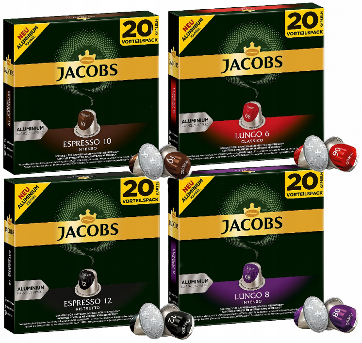 Капсулы для кофемашин Nespresso - Jacobs 20 штук