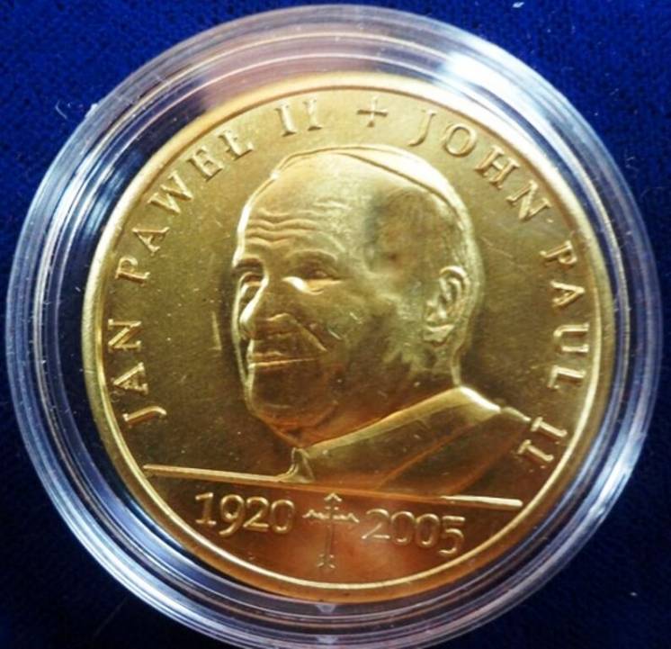 Памятная монета.(б/У).Польша. Иоанн Павел II 1920-2005. Бенификация (п