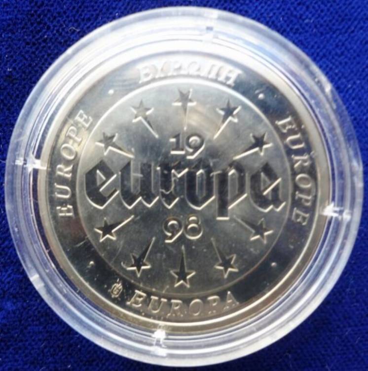 Объединеная Европа.Германия сувенирный жетон (медаль)1998.+*