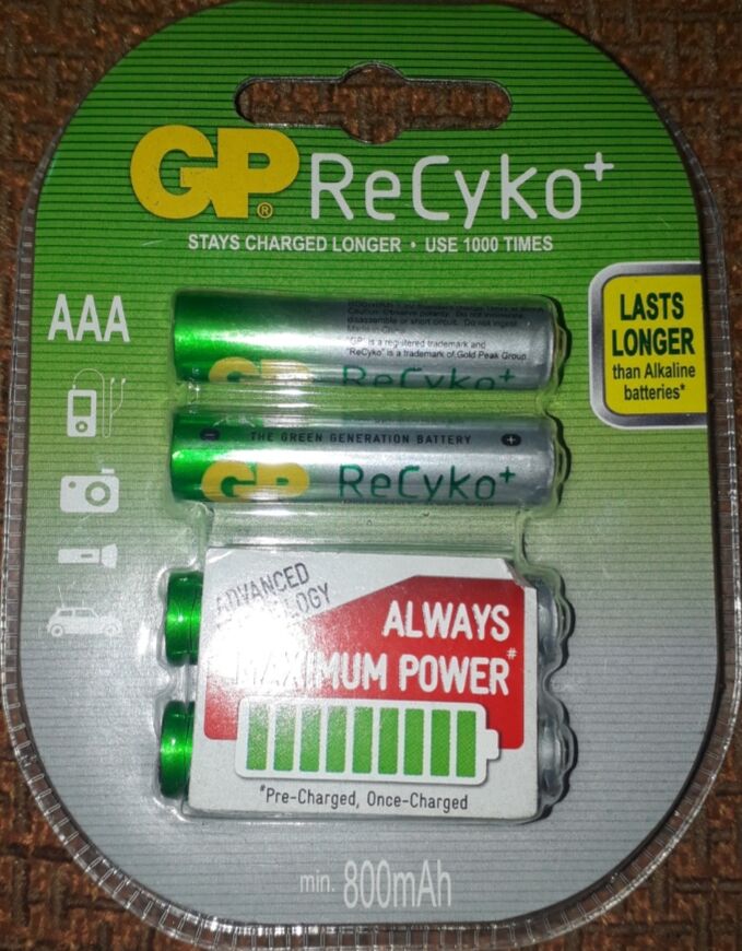 Акумулятори AAA GP ReCyko +