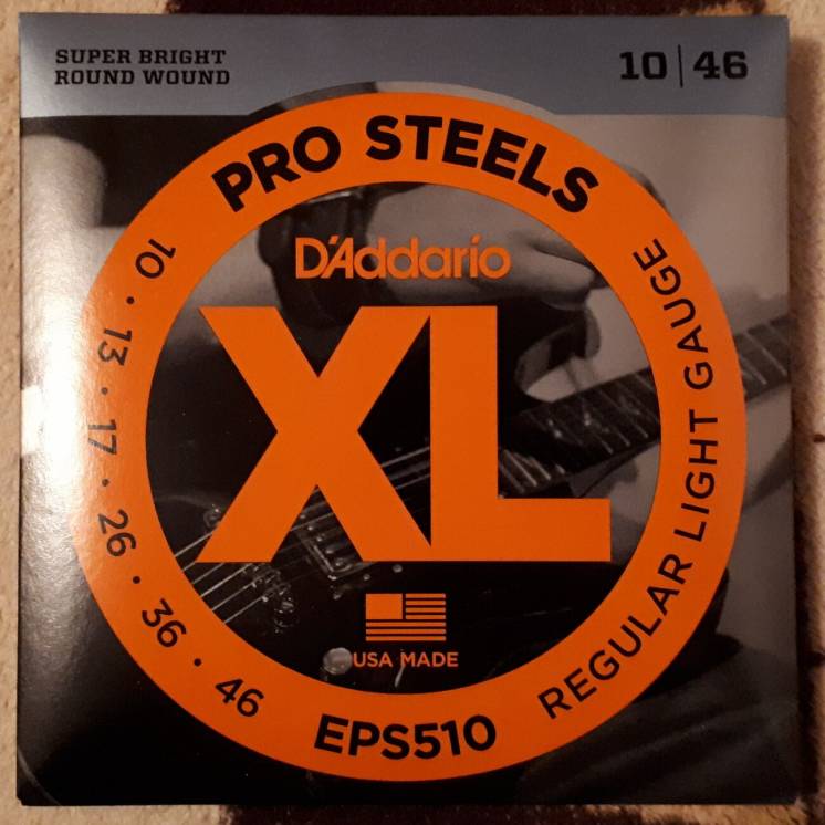 D'Addario ProSteels EPS510 10-46. Струны для электрогитары. Оригинал