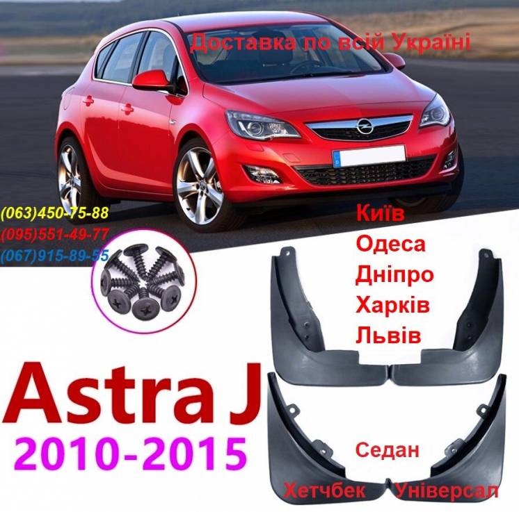 Брызговики бризговики Опель Opel Astra J (2009-2016) 1718074, 171804