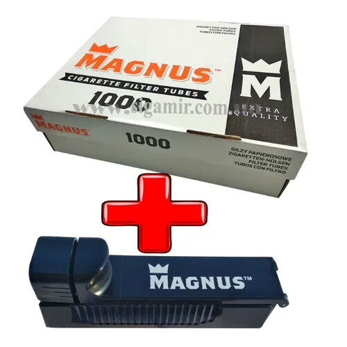 Сигаретные гильзы Magnus 1000 шт + машинка для набивки гильз, сигарет