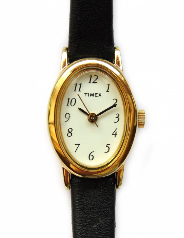 Timex винтажные классические часы из США кожаный ремешок оригинал