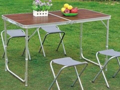 Раскладной стол для пикника SunRise + 4 стульчика