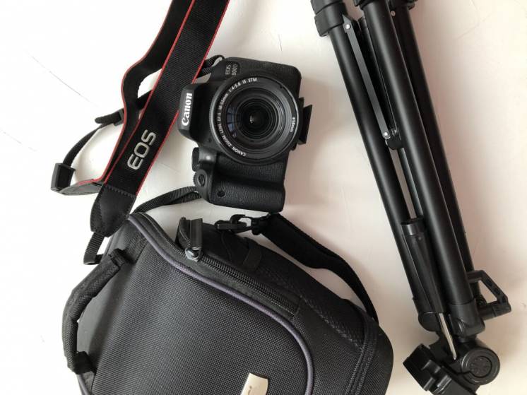 Canon eos 18-55, kit объектив с сумкой, для фотика