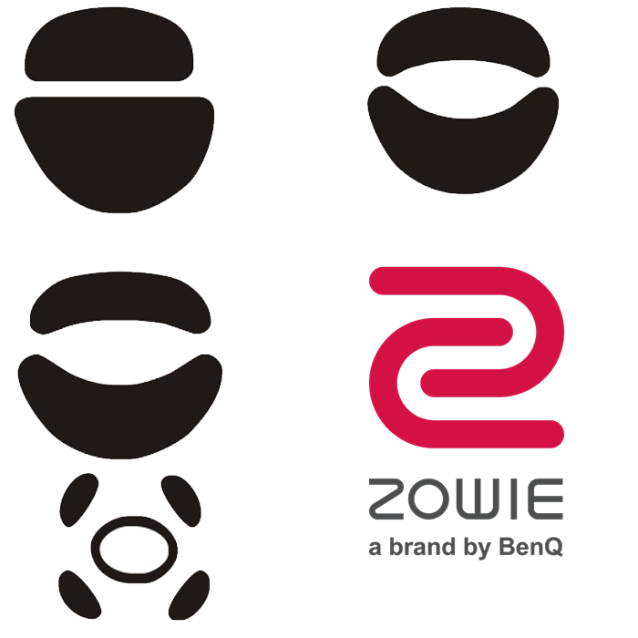 Тефлоновые глайды 3M для Zowie EC1-A EC2-B ZA13 ZA12 ZA11 FK2 S2 S1