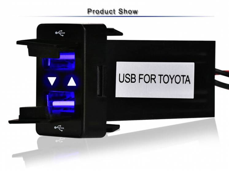 USB на 2 зарядки для TOYOTA и других авто