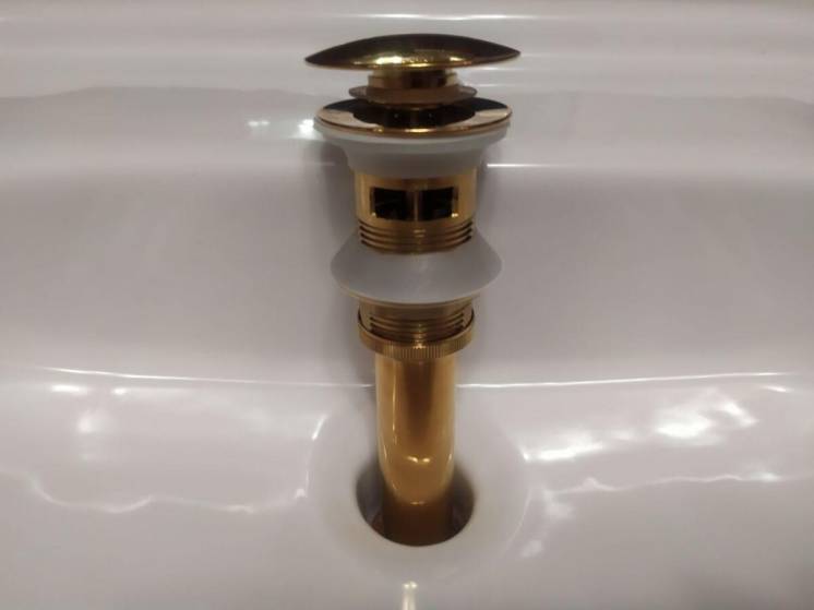Донный клапан для раковины (механическая пробка)