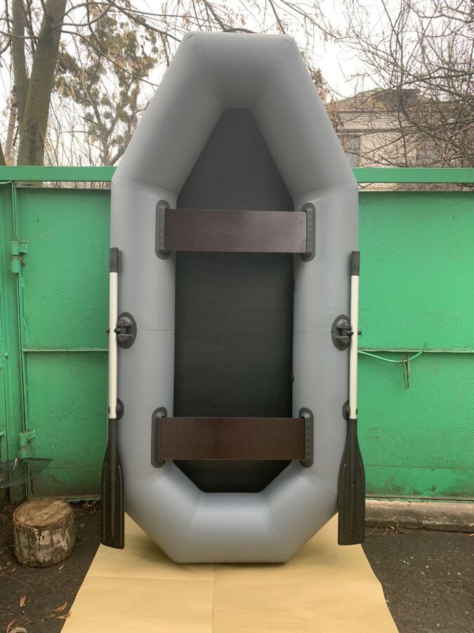 Новая двухместная,двухкамерная надувная гребная лодка пвх