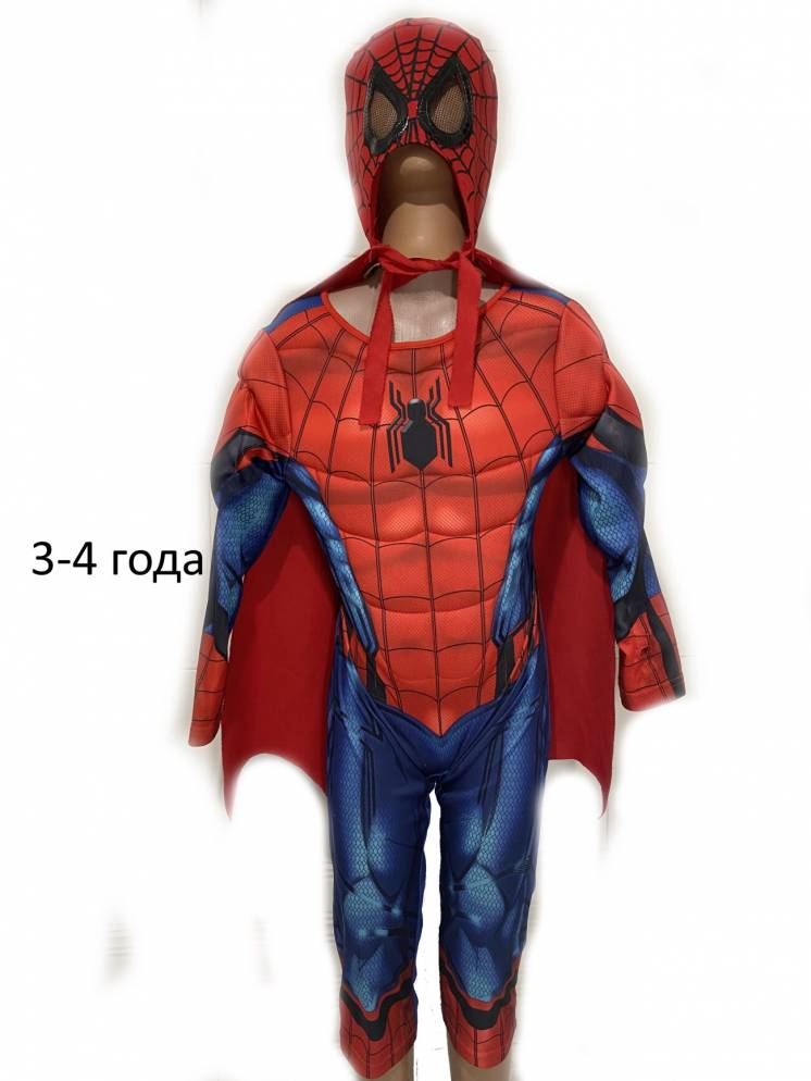 Карнавальный маскарадный костюм человек-паук спайдермен супергерой