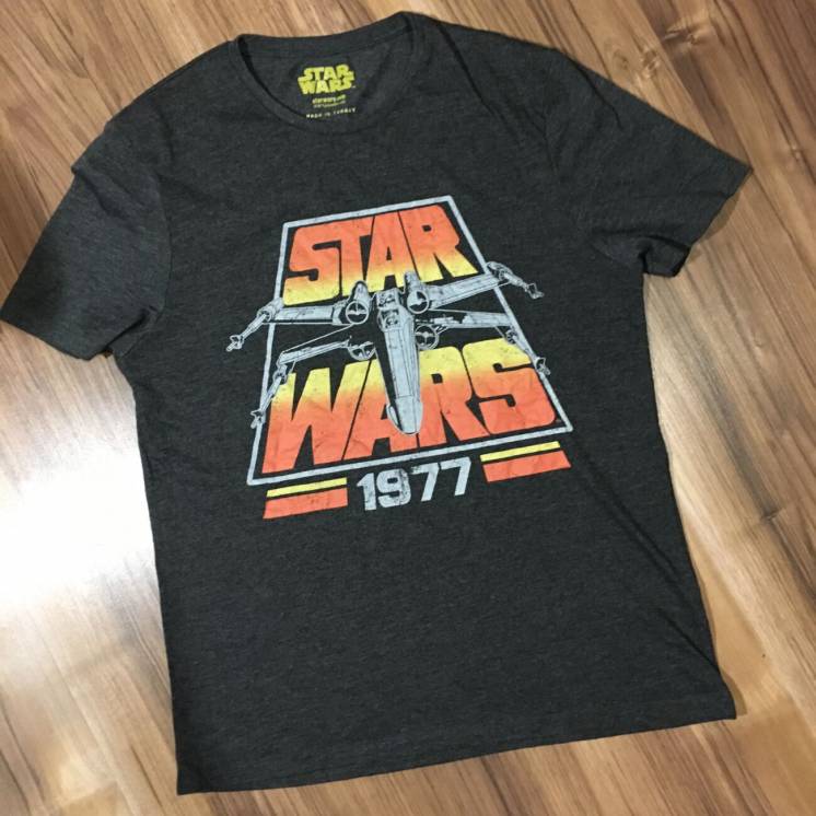 Star Wars M футболка мужская серая новая