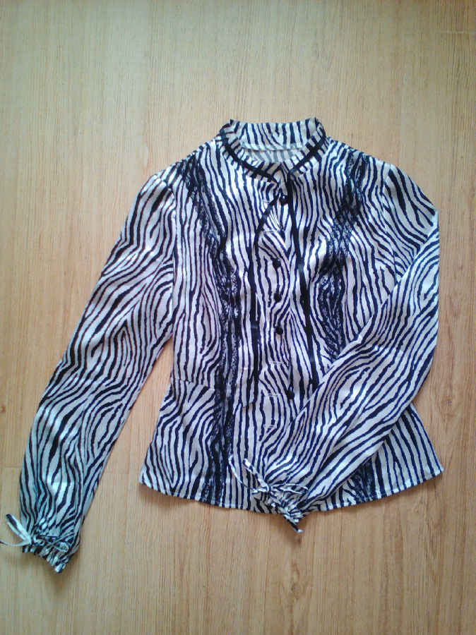 Блуза жіноча зебра атлас