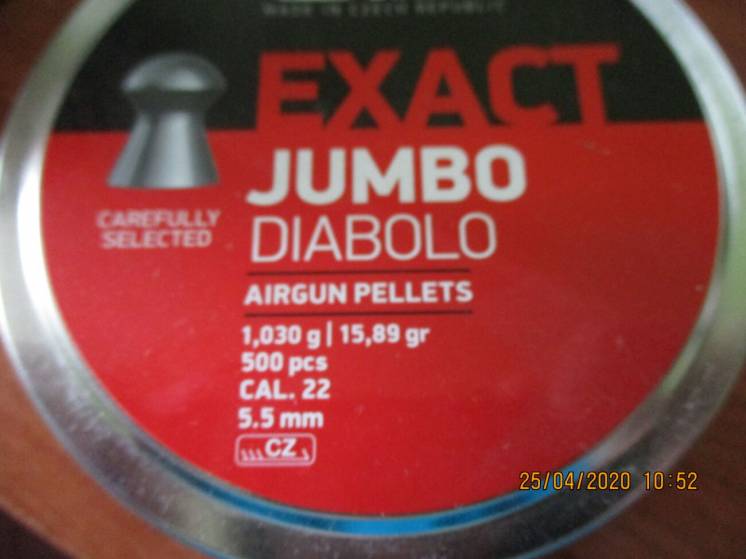 Пульки JSB Diabolo Exact Jumbo 5.5 мм, 1.03 г 500 шт