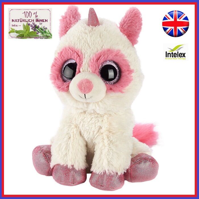 Крошка Единорог бело-розовый игрушка-грелка (Warmies Англия)