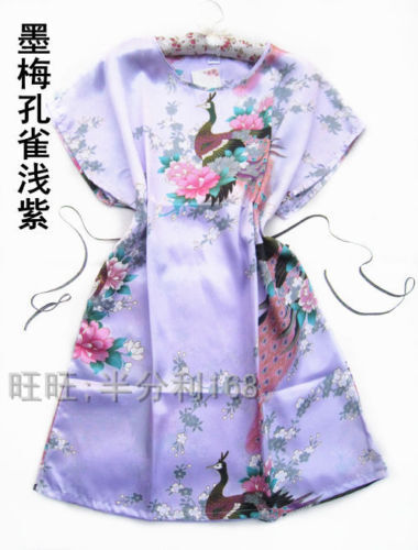 Женское атласное платье / туника  кимоно (S-3XL)