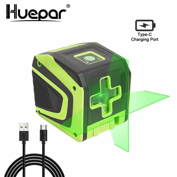 Huepar HP-5011G лазерный нивелир зеленый луч OSRAM уровень 1500mAh