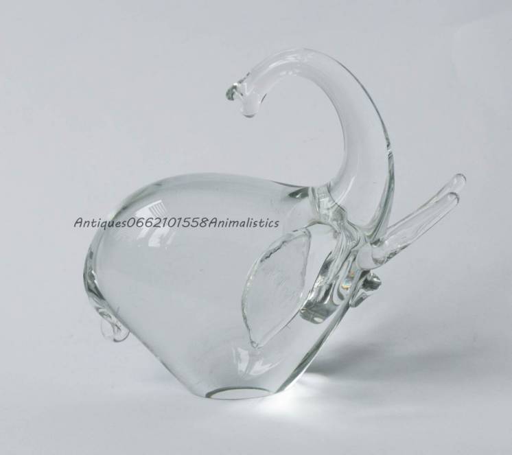 Статуэтка Слон Czech Glass стекло Чехия Богемия