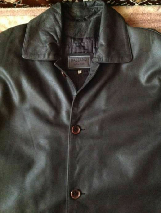 Мужская кожаная куртка - 52-54 размер (Италия, новая)