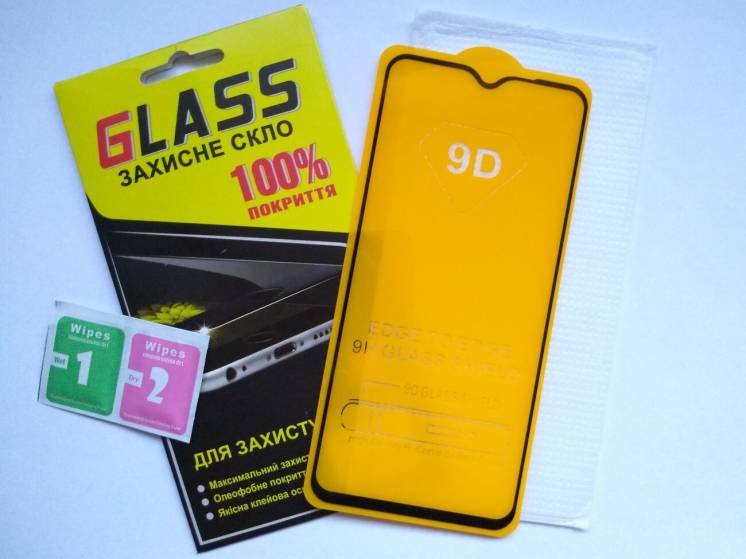 Защитное стекло 9D с полной проклейкой XIAOMI Redmi Note 8 Pro
