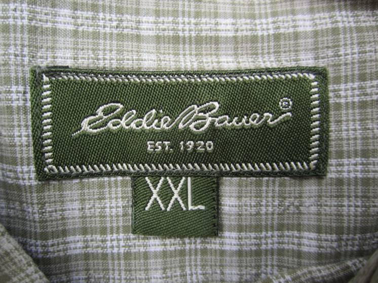 Фирменная рубашка на крупного мужчину Eddie Bauer премиум бренд - XXL.