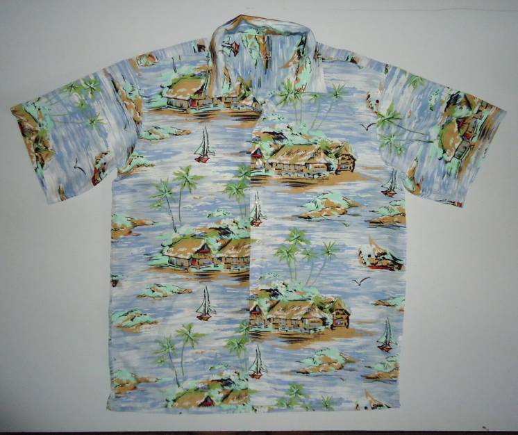 рубашка  гавайская  J&J  гавайка (M-L)