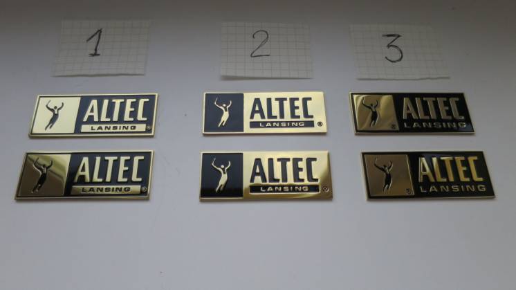 Продам шильдики ALTEC - 2 шт 4 вида 25$