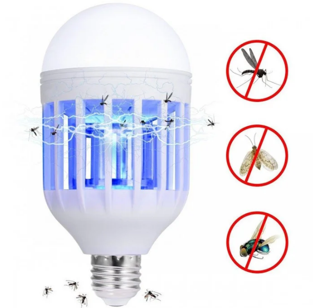 Антимоскітна лампа- пастка від комарів 15Вт ZAPPLIGHT