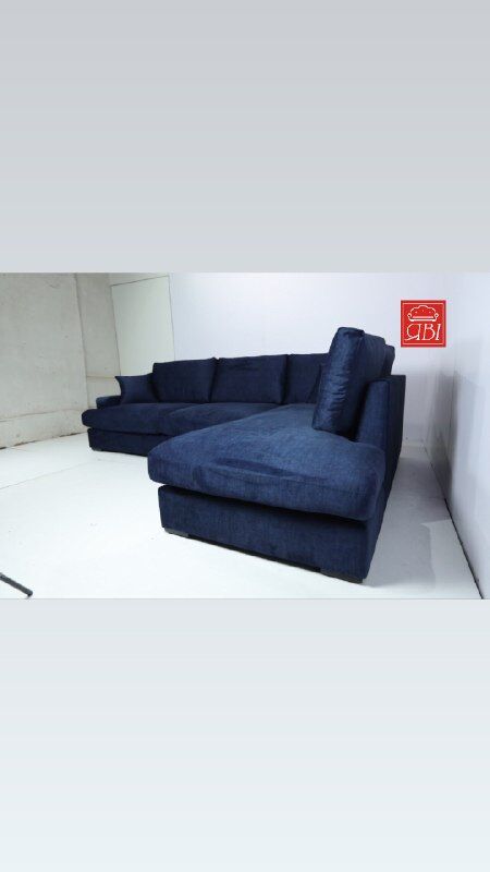 Неймовірно комфортий кутовий диван в тканині ВЕЛЮР