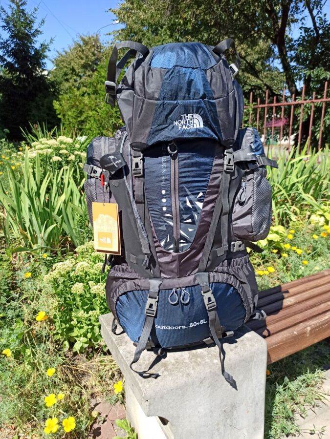 Рюкзак туристический с вентилируемой спиной North Face 80+5 l