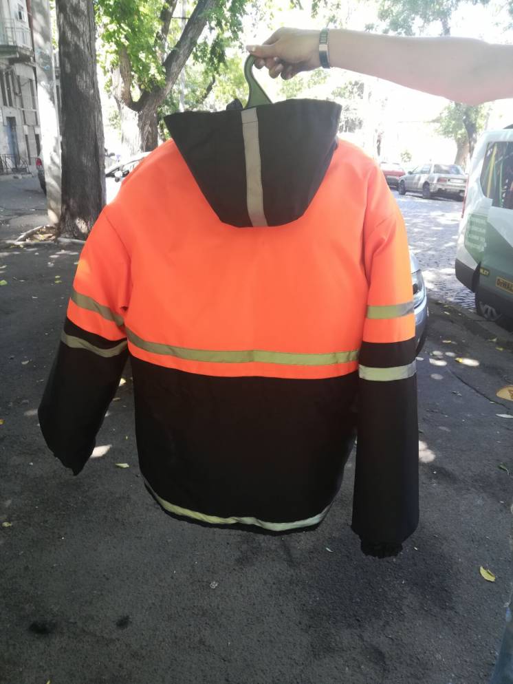 Куртка рабочая зимняя для строителей  дорожных работ  с СВП