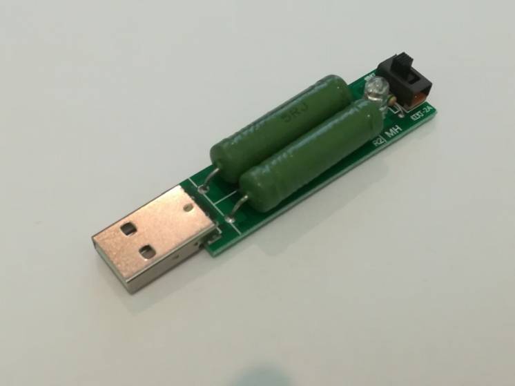 USB нагрузка, нагрузочный резистор, сопротивление 1А 2А