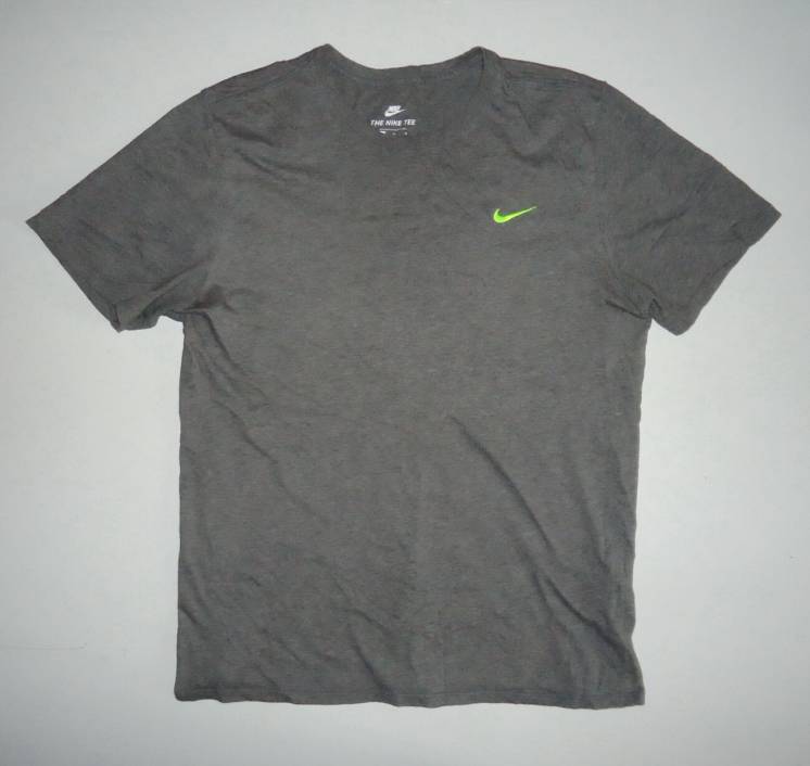футболка  Nike  tee Cotton серая (M)