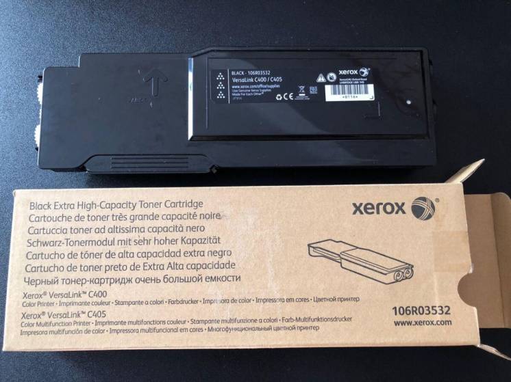 Тонер-картридж лазерный Xerox VL C400/405 Black,10500 стр (106R03532)