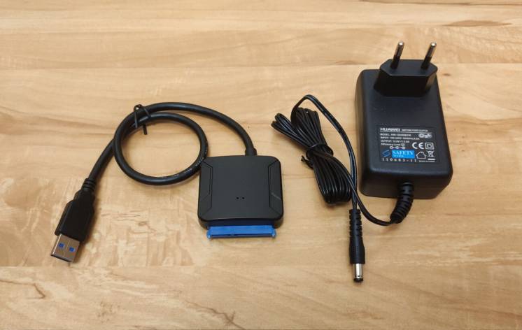 Адаптер USB 3.0 на SATA для HDD/SDD 2,5/3,5 с блоком питания