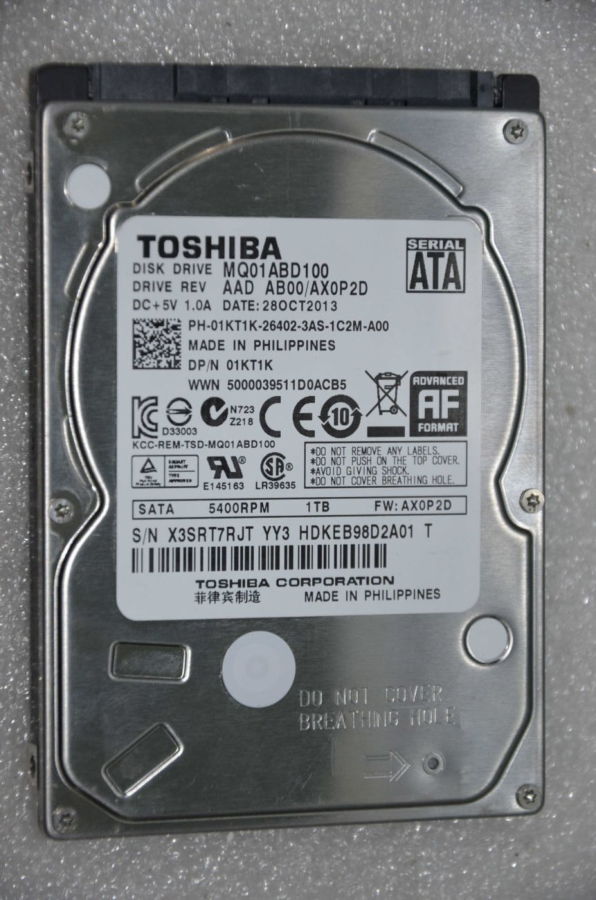 Жесткий диск Toshiba 1TB  MQ01ABD100