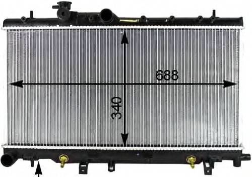 Радиатор охлаждения Subaru Legacy радиатор Субару Легаси