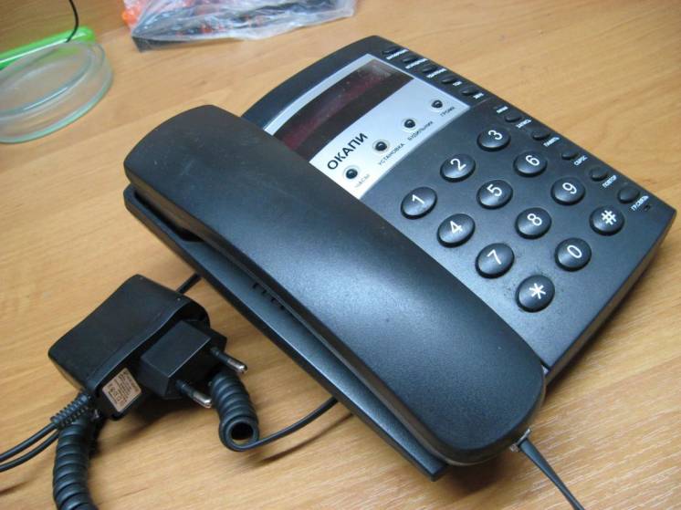 Стационарный проводной телефон с АОН 