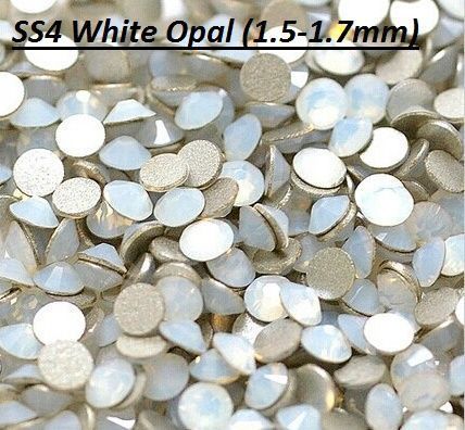 Стразы SS4 White Opal хрусталь 100шт