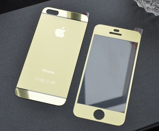 Gold Matte Glass стекло две стороны iPhone 5 5S