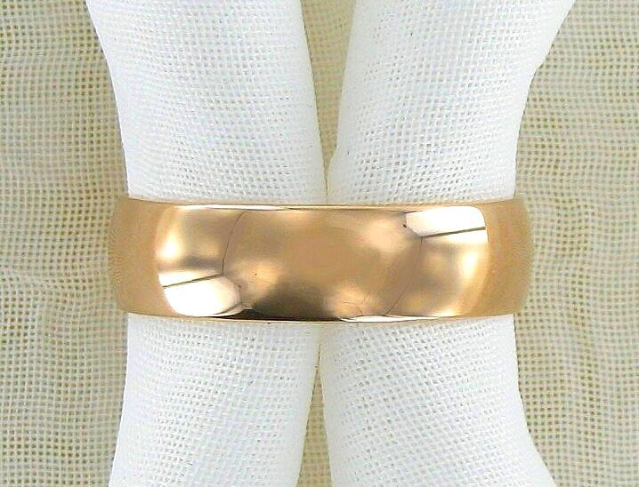 Золотое обручальное кольцо 585 пробы! (6 мм.)