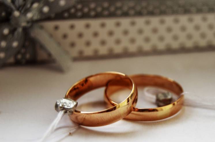 Золотые обручальные кольца - Любой размер! (4 мм)