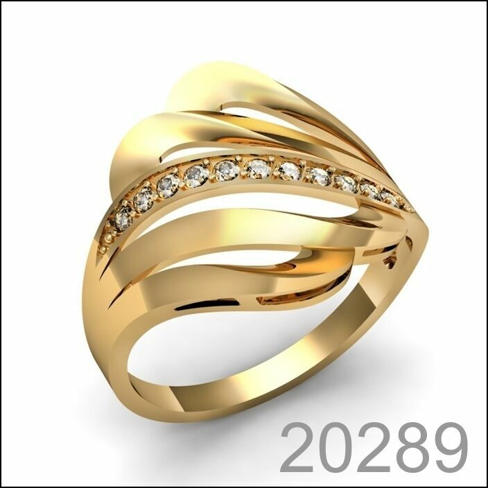Золотое кольцо 585 пробы лучший подарок! (20289)