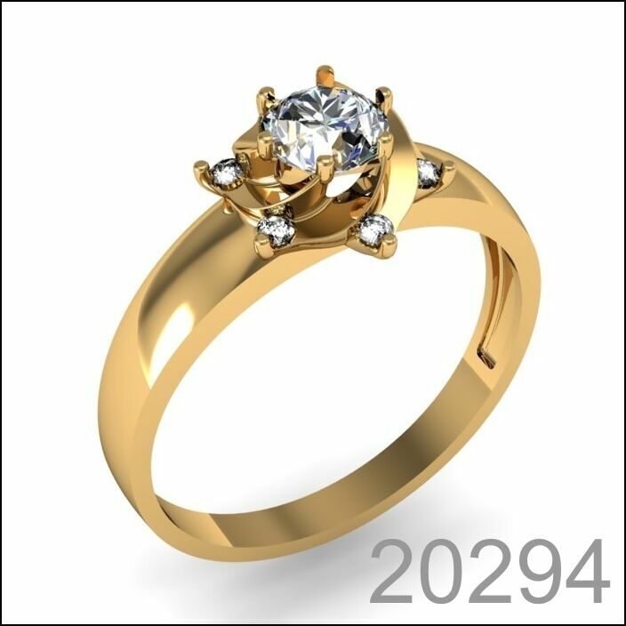 Кольцо золото 585 пробы (20294)