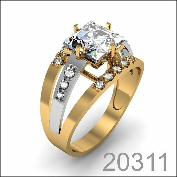 Кольцо золото 585 пробы (20311)