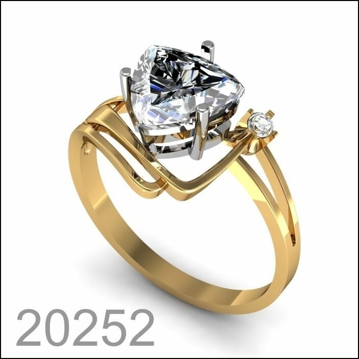 Кольцо золото 585 пробы  (20252)
