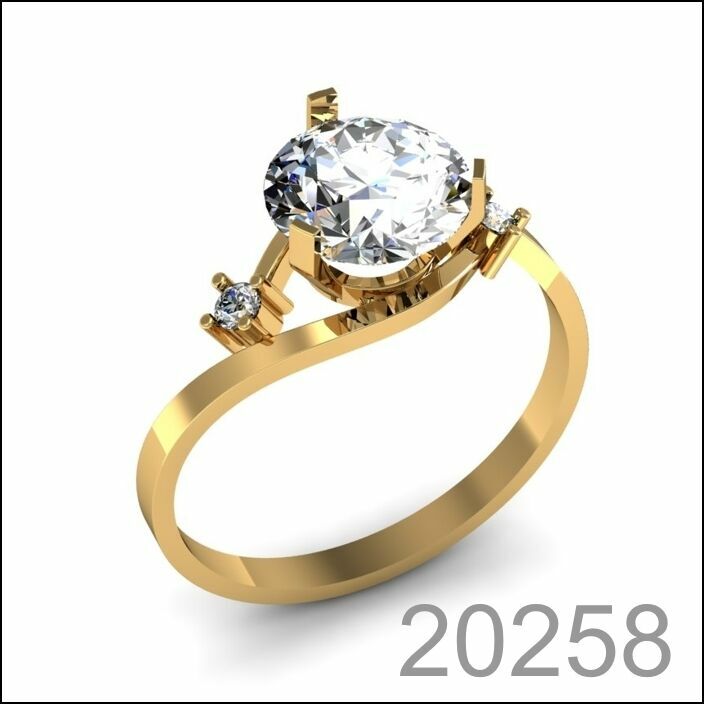 Кольцо золото 585 пробы любой размер! (20258)