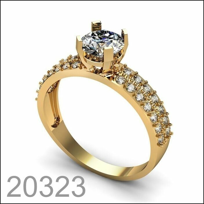 Кольцо золото 585 пробы (20323)